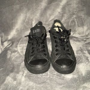All Black Converse